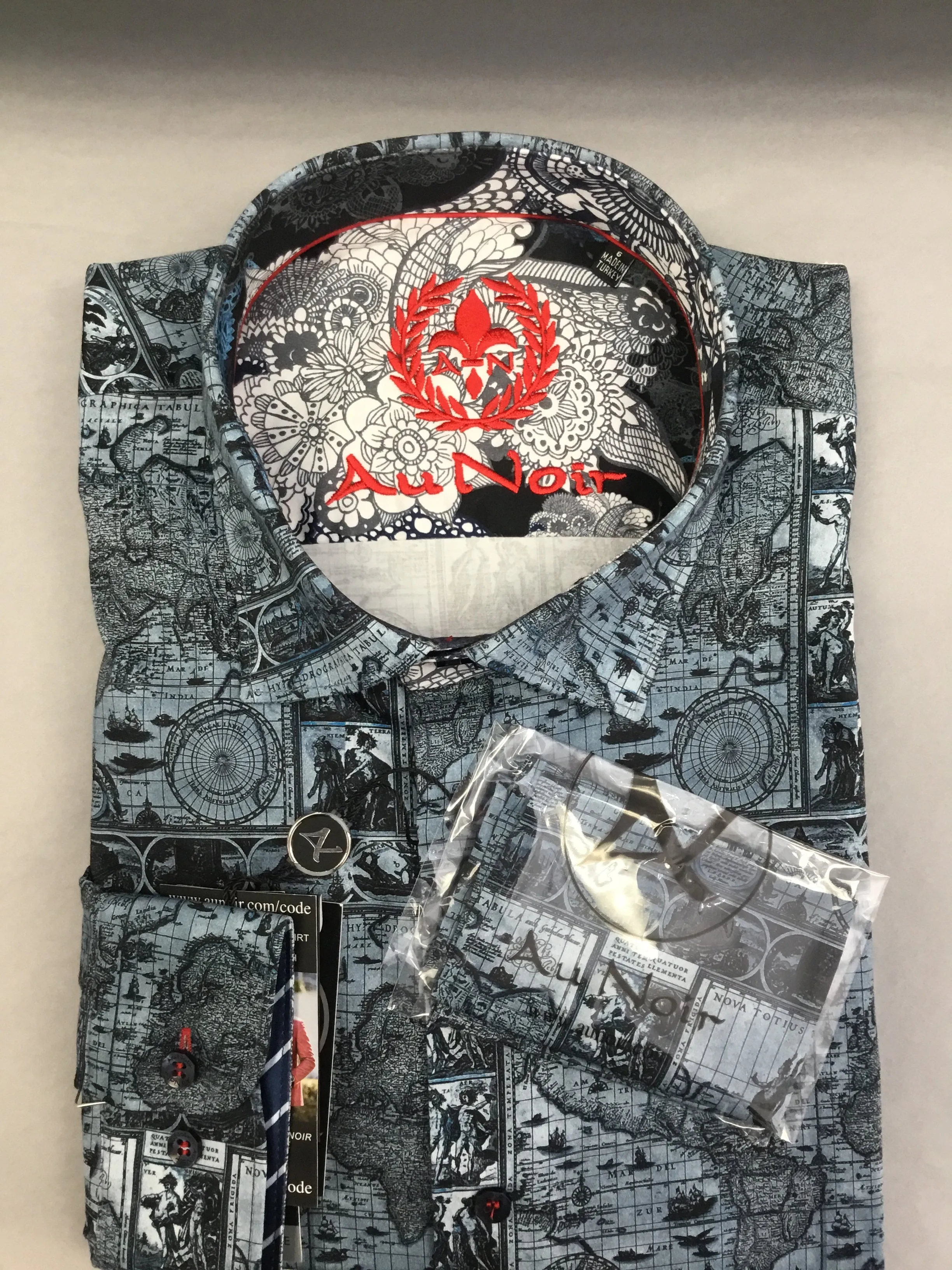 Au Noir CARTEL Dress Shirt Blue