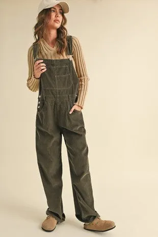 CORDELIA CORDUROY OVERALLS