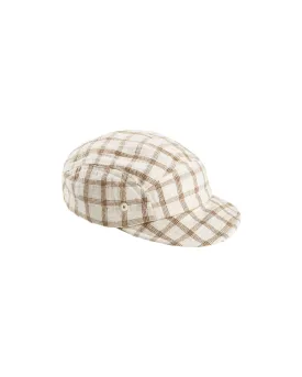 Corduroy Cap, Cinnamon Check