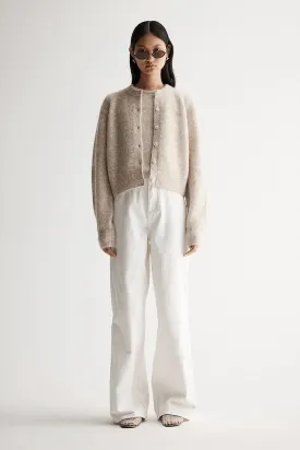 Elka Abigail Knit Cardigan White Marle
