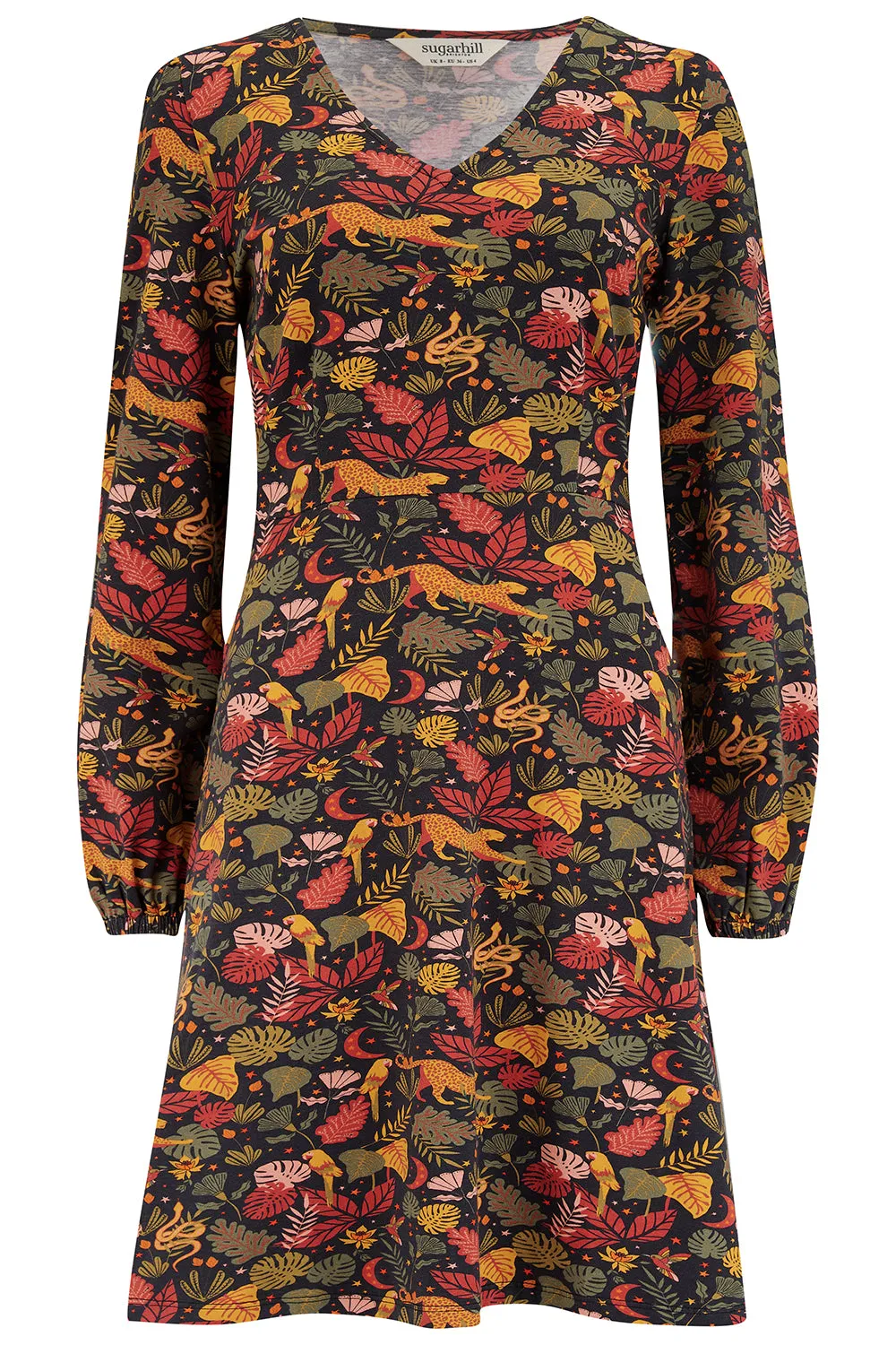Floriane Mini Jersey Dress - Jungle Cheetah