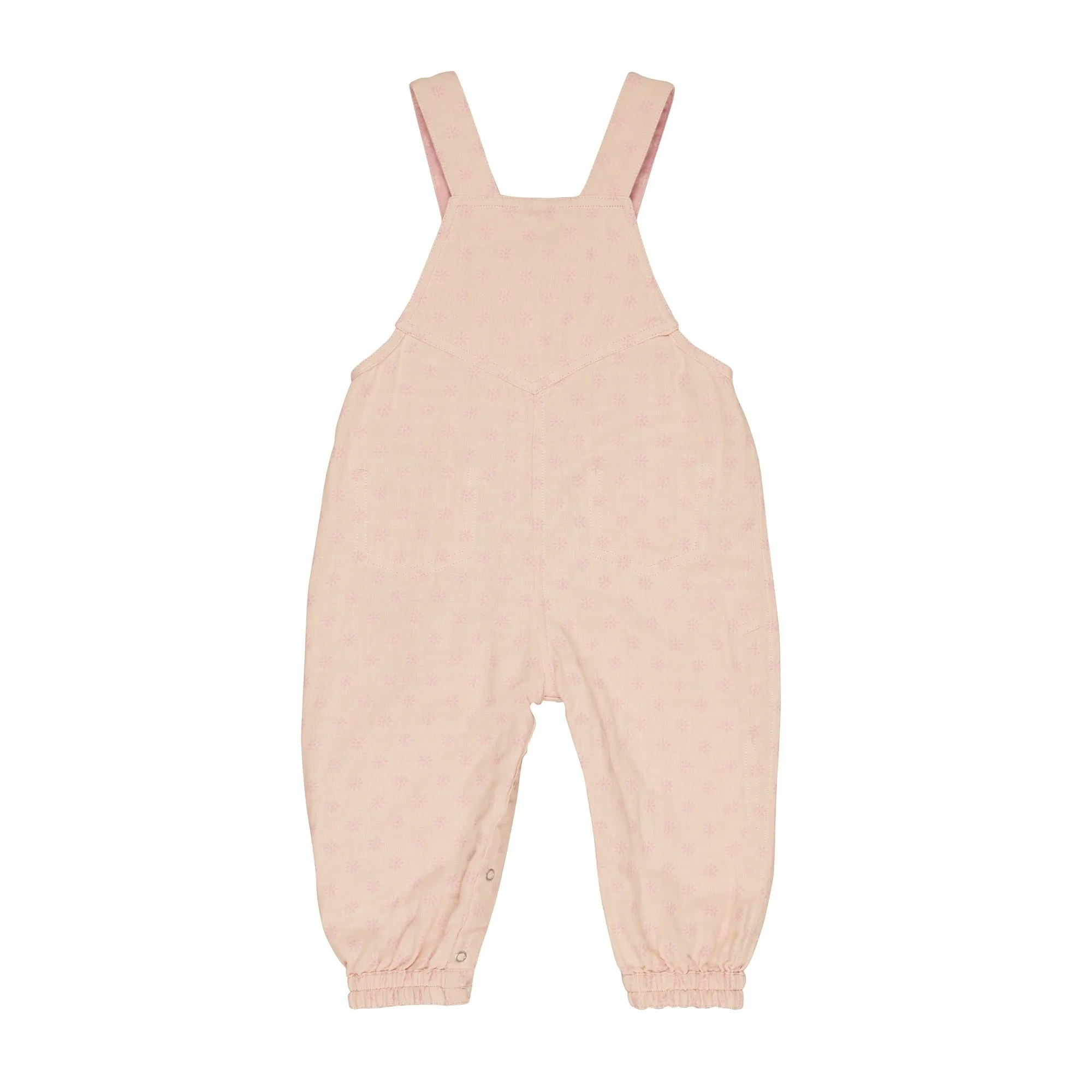 Huxbaby Daisy Reversible Overalls - Dusty Rose   Sunkiss