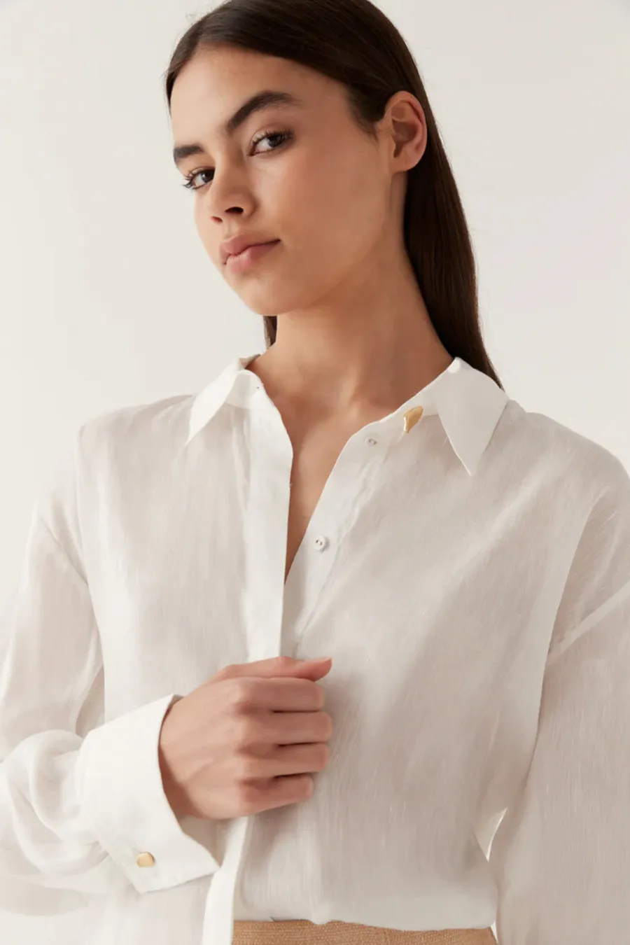Intuition Oversized Shirt Ivory