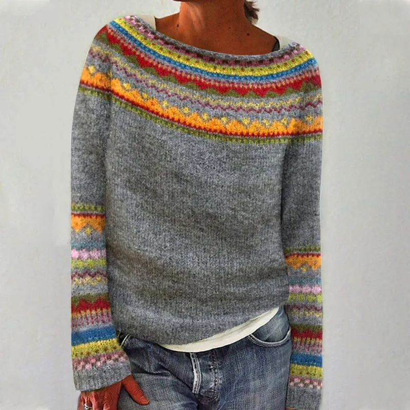 Isolde | Women's Retro Knitted Sweater
