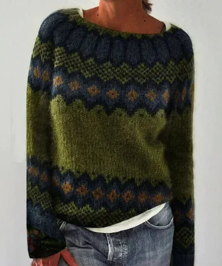 Izzel - Cozy Fair Isle Sweater