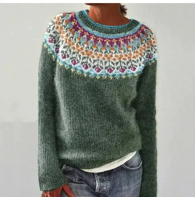 Izzel - Cozy Fair Isle Sweater