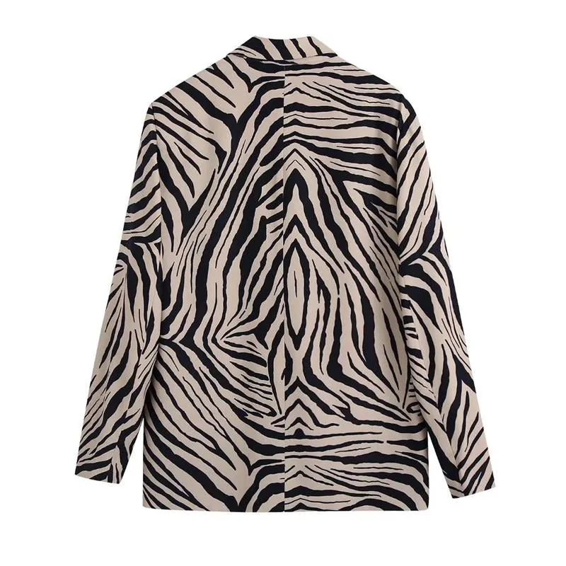 Kimora Printed Blazer and Pants Set