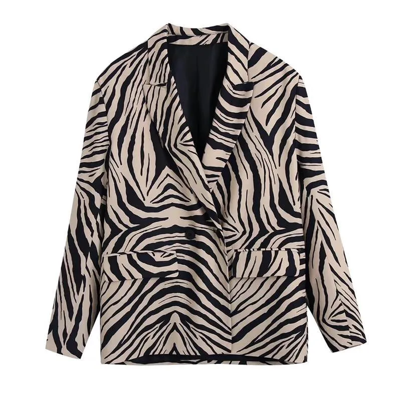 Kimora Printed Blazer and Pants Set