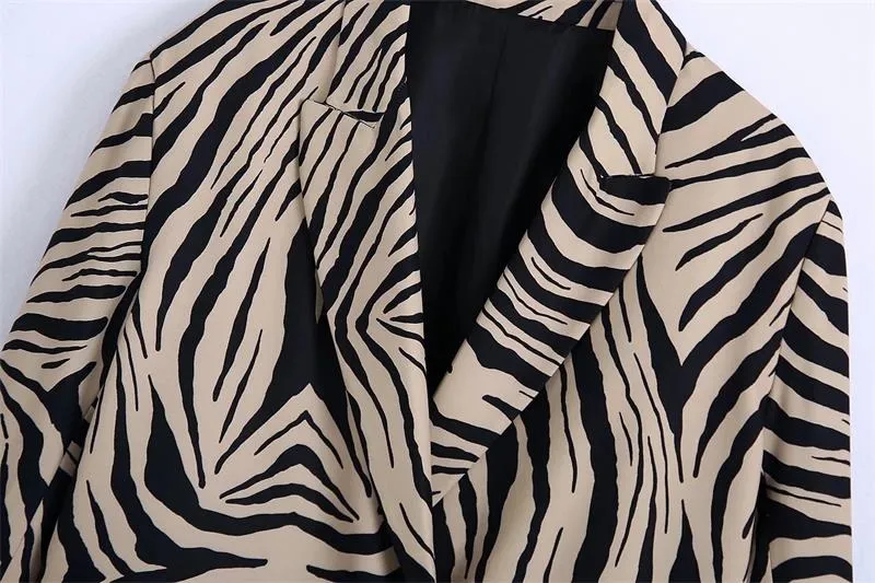 Kimora Printed Blazer and Pants Set
