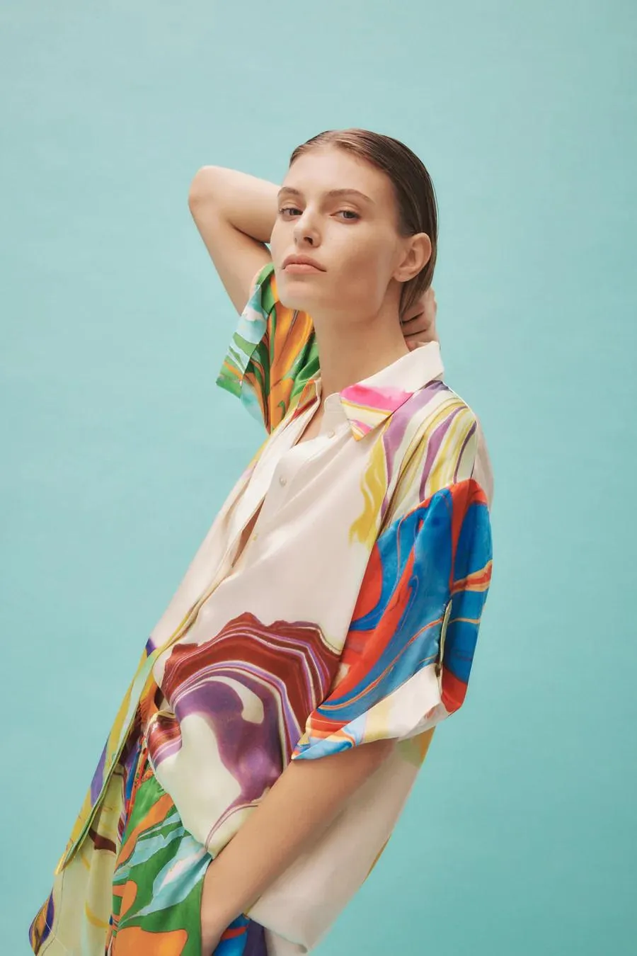 Luca Silk Shirt Multi