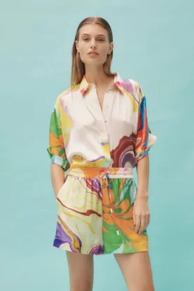 Luca Silk Shirt Multi