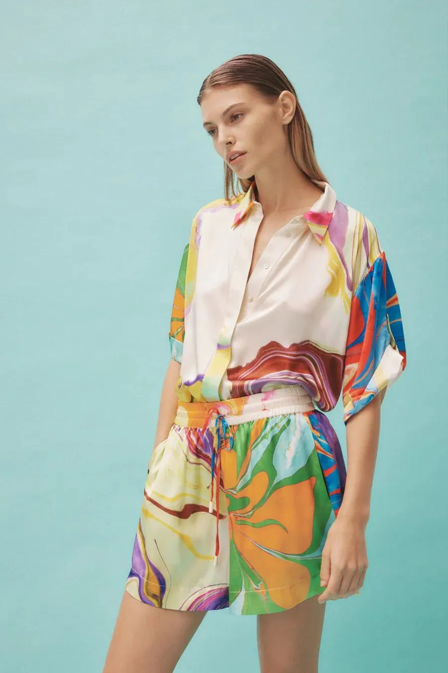 Luca Silk Shirt Multi