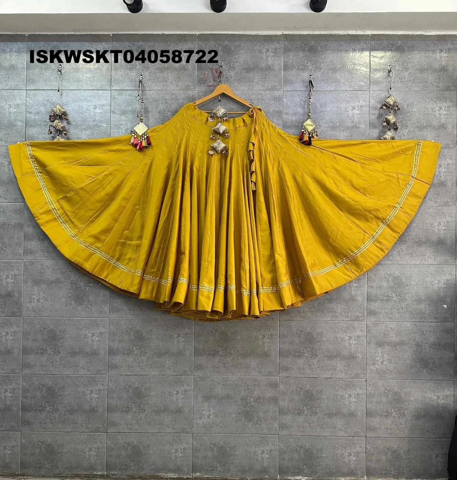 Sequined Silk Skirt-ISKWSKT04058722