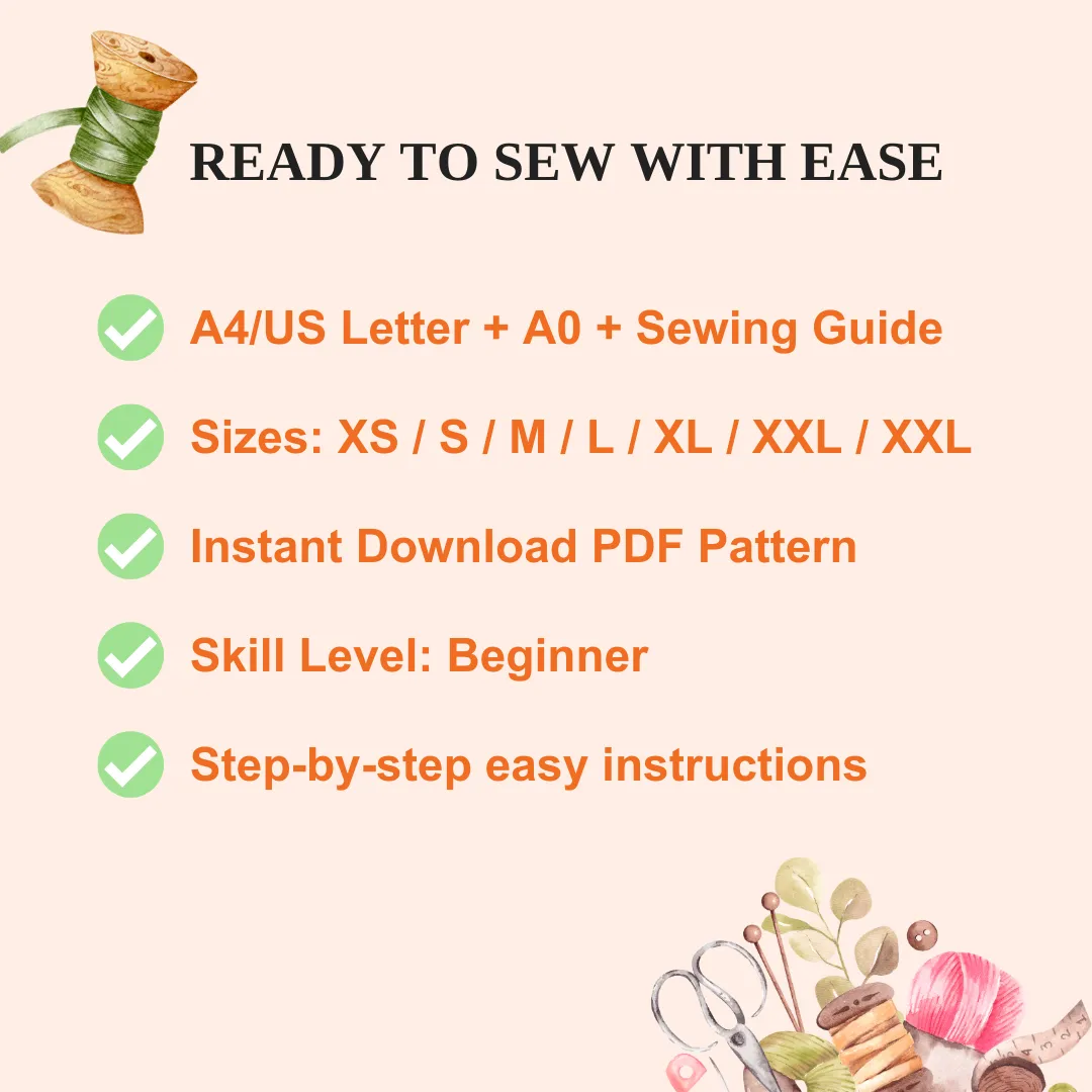 Suit Pants PDF Sewing Pattern