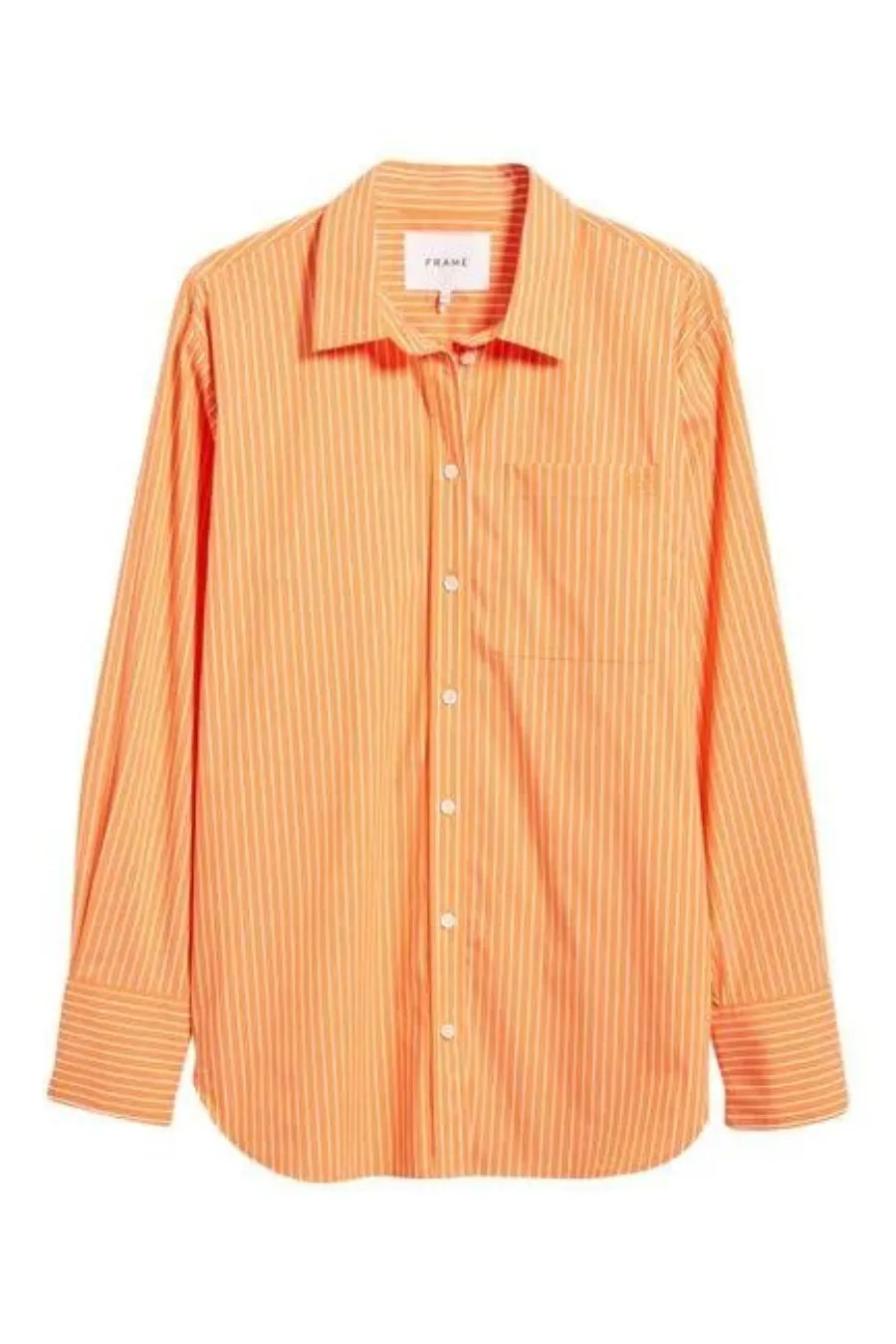 The Oversized Shirt Tangerine Multi