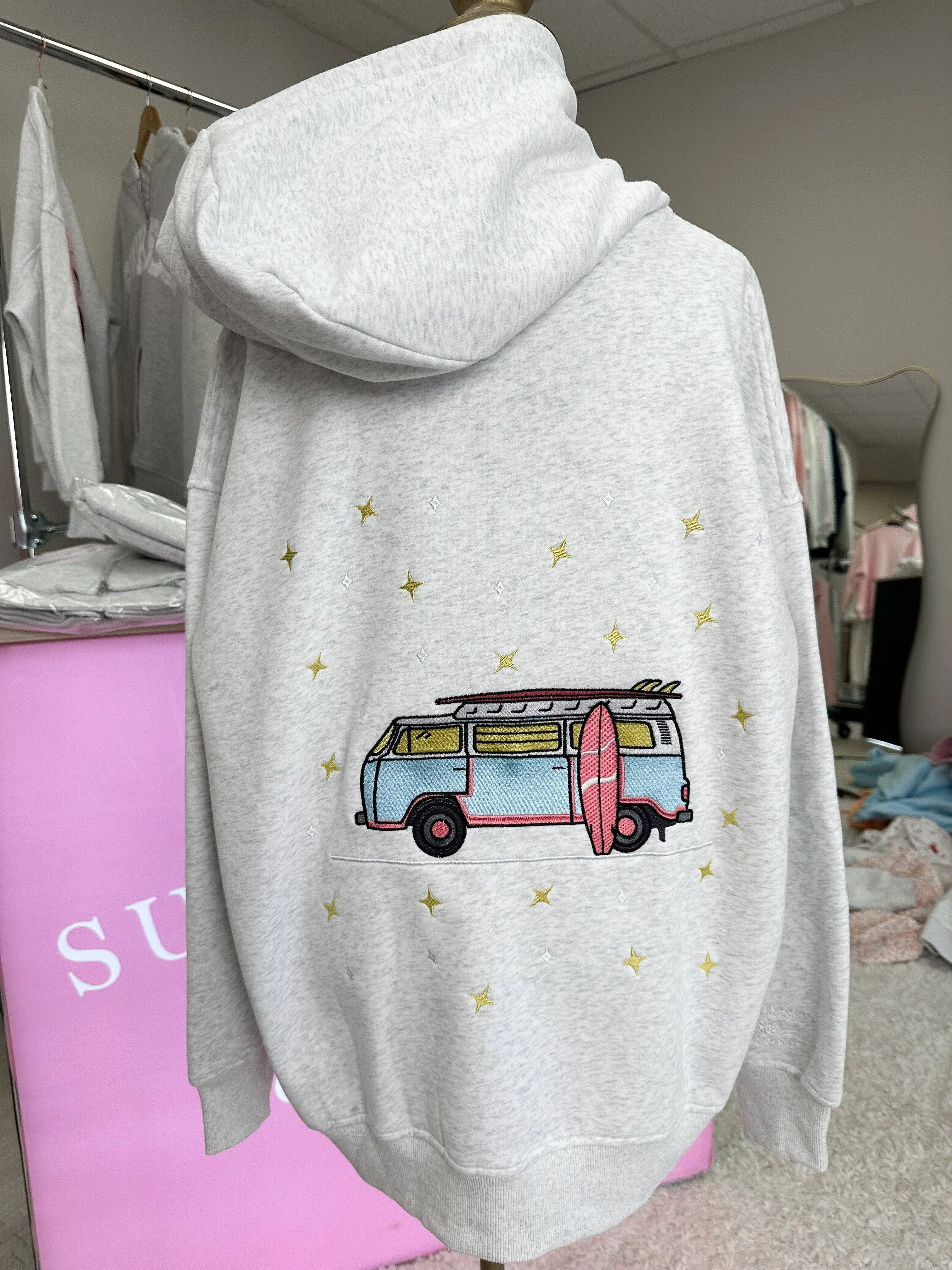 Van Embroidered Hoodie