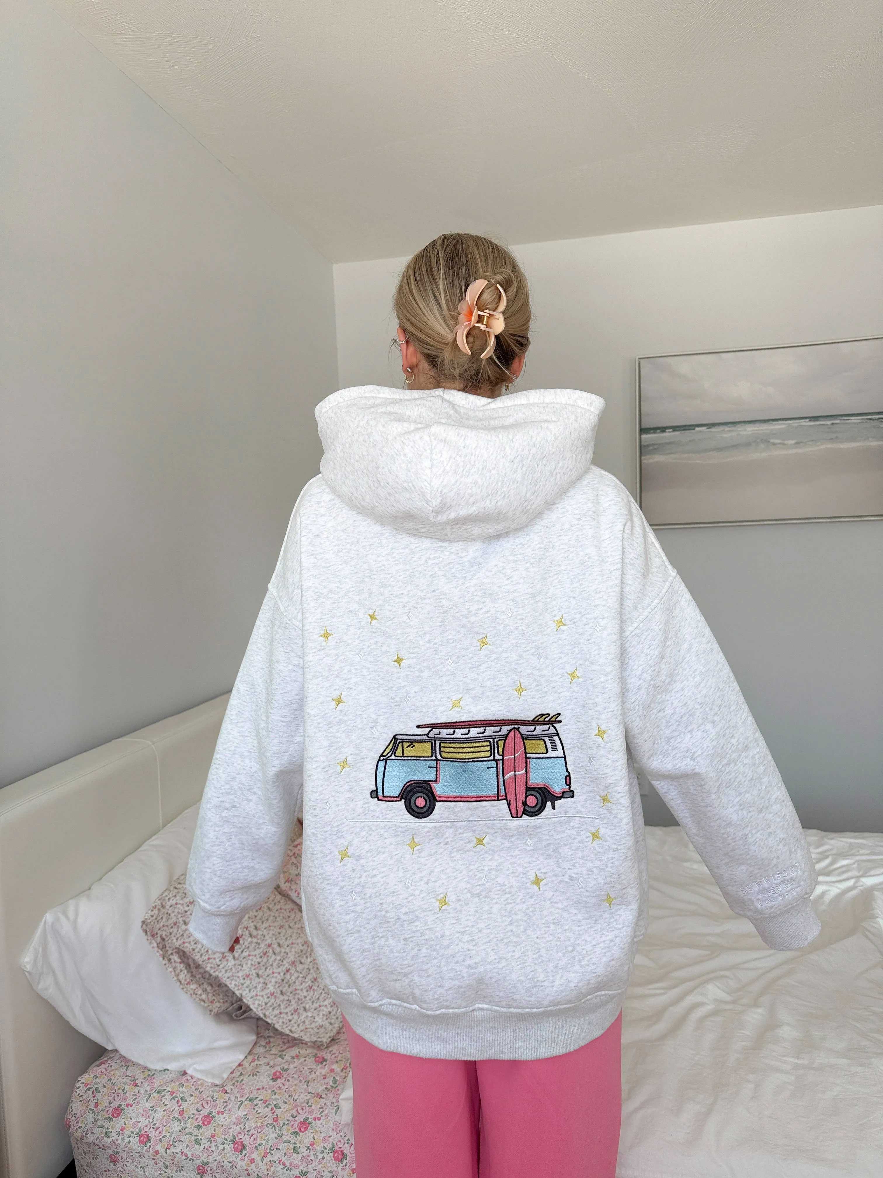 Van Embroidered Hoodie