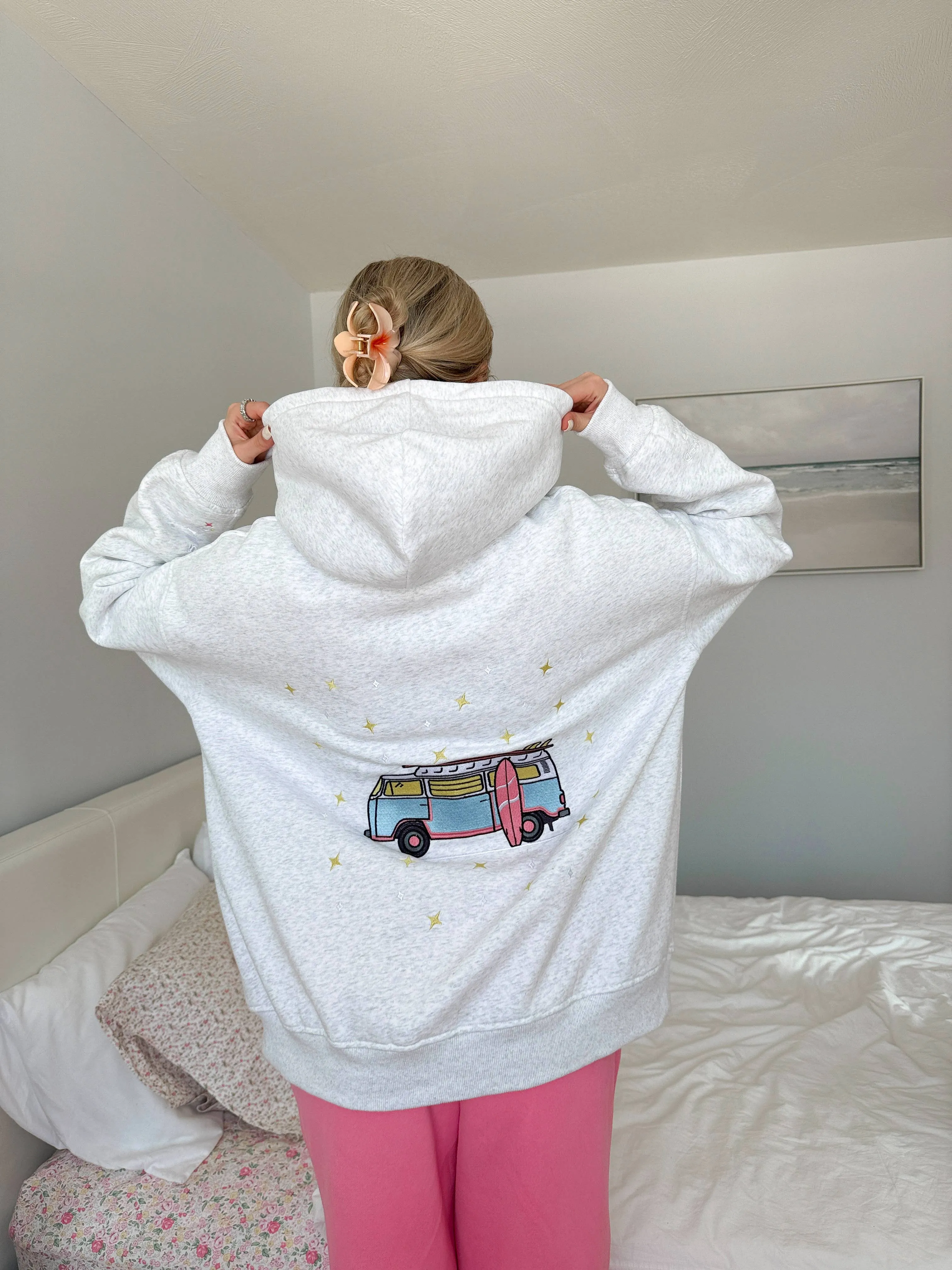 Van Embroidered Hoodie