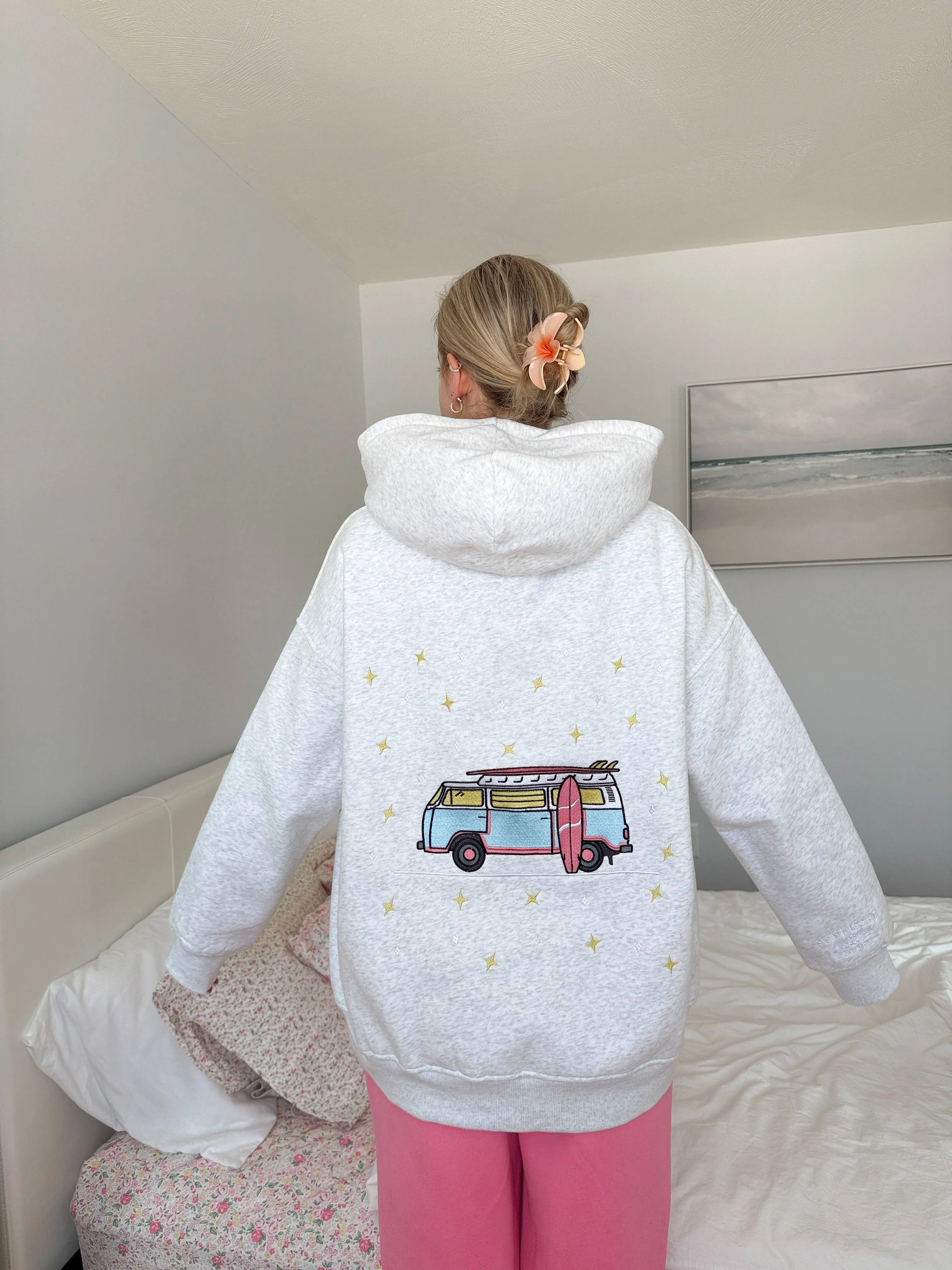 Van Embroidered Hoodie