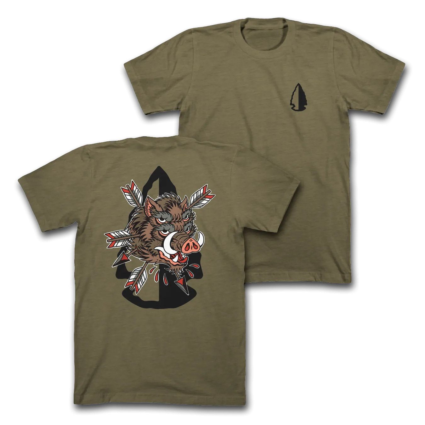 WF HAWG Tee - Mil Green