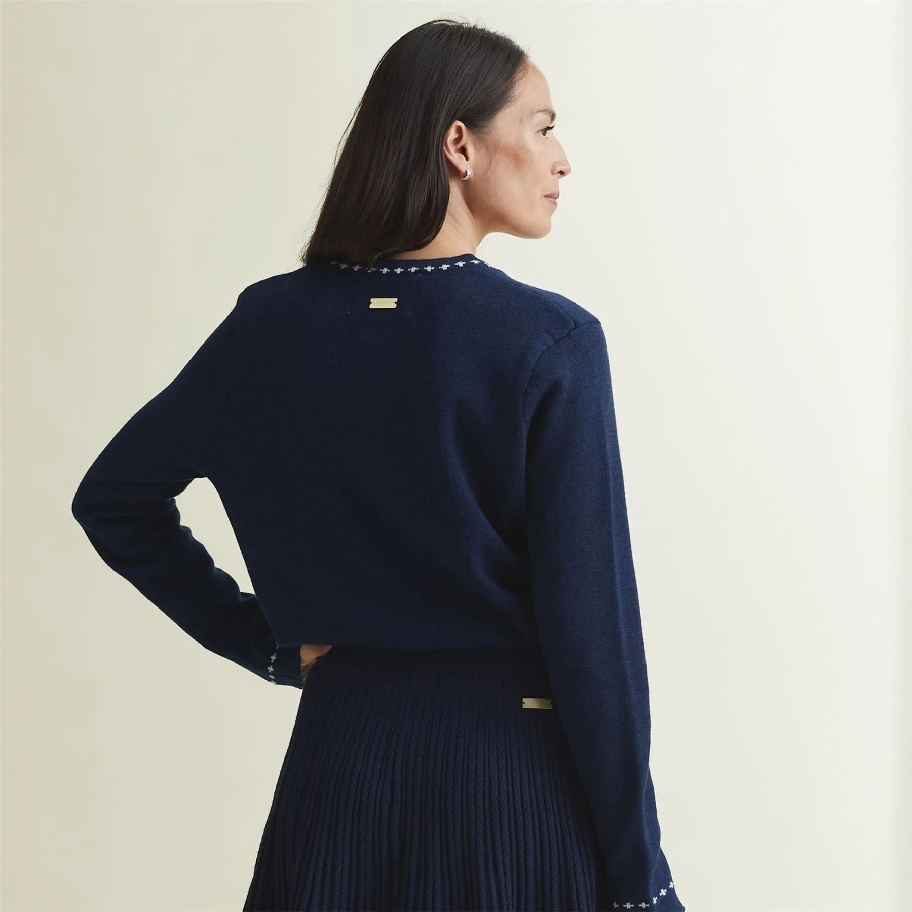 Womens Katha Cardigan Dress Blues - AW24