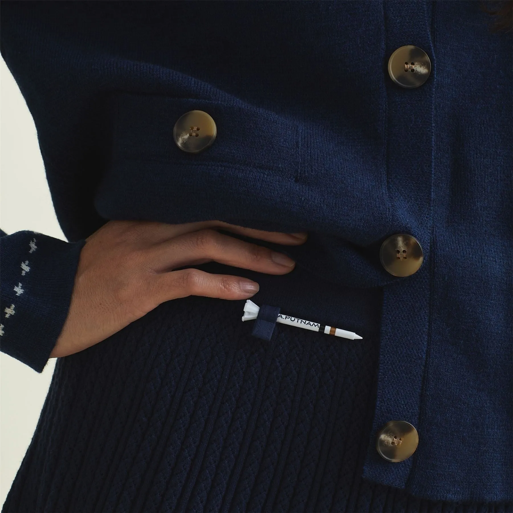 Womens Katha Cardigan Dress Blues - AW24