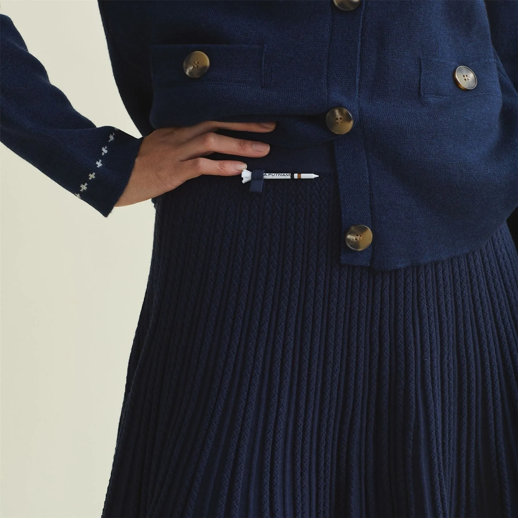 Womens Katha Cardigan Dress Blues - AW24