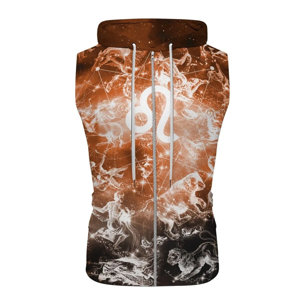 Zodiac Leo Sleeveless Pullover & Zip Hoodie